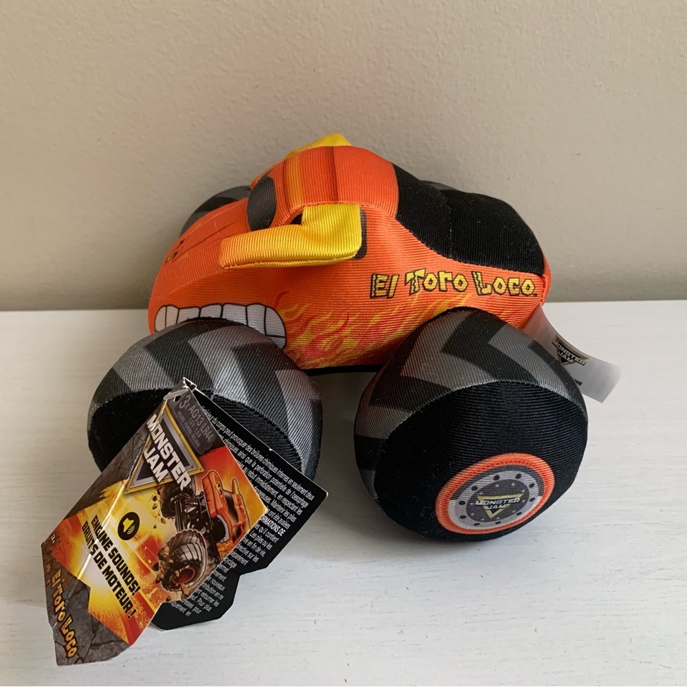 Monster Jam El Toro Loco Plush Truck with Sound Stuffed Toy